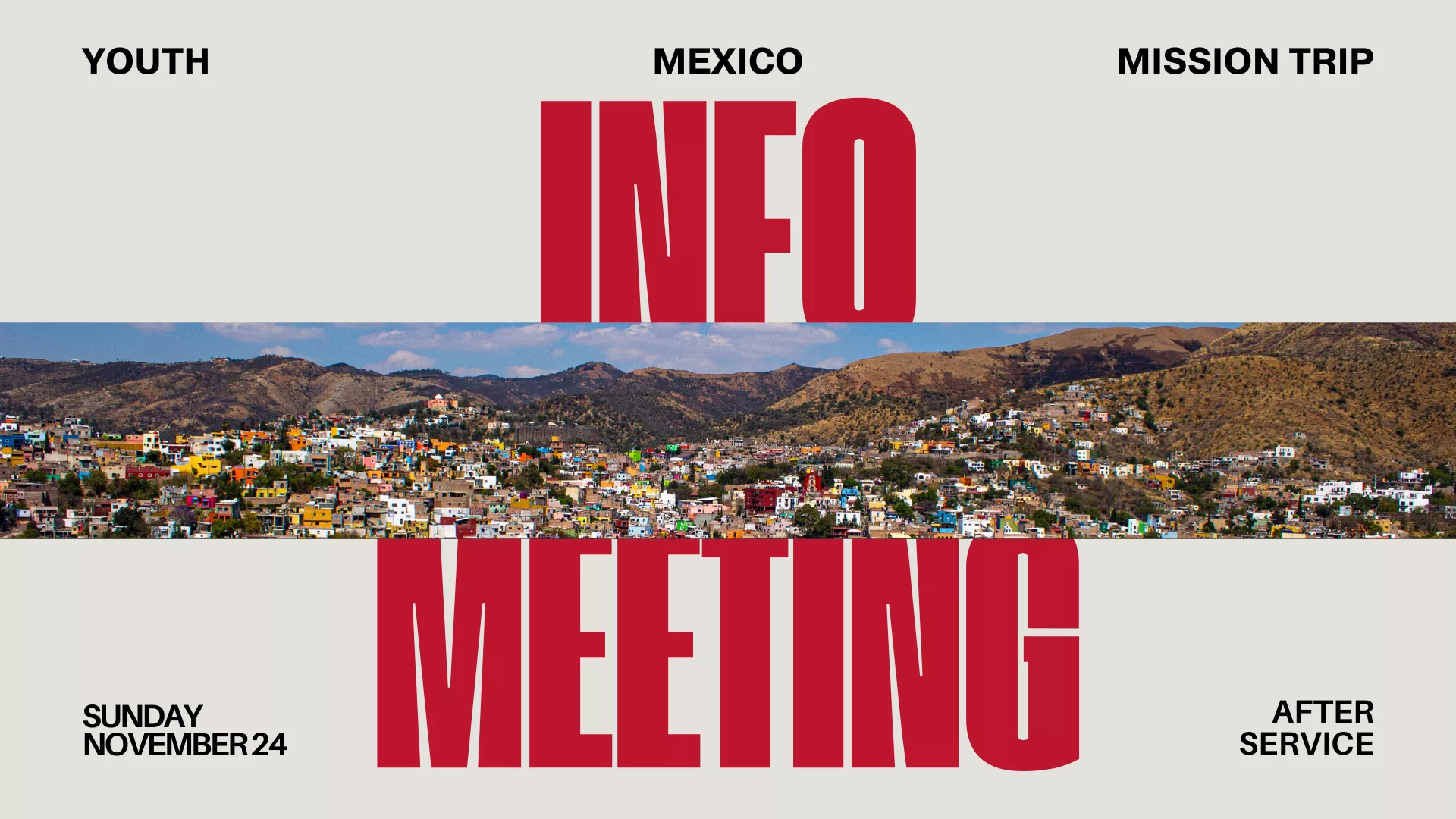 Youth Mexico Mission Trip Info Meeting