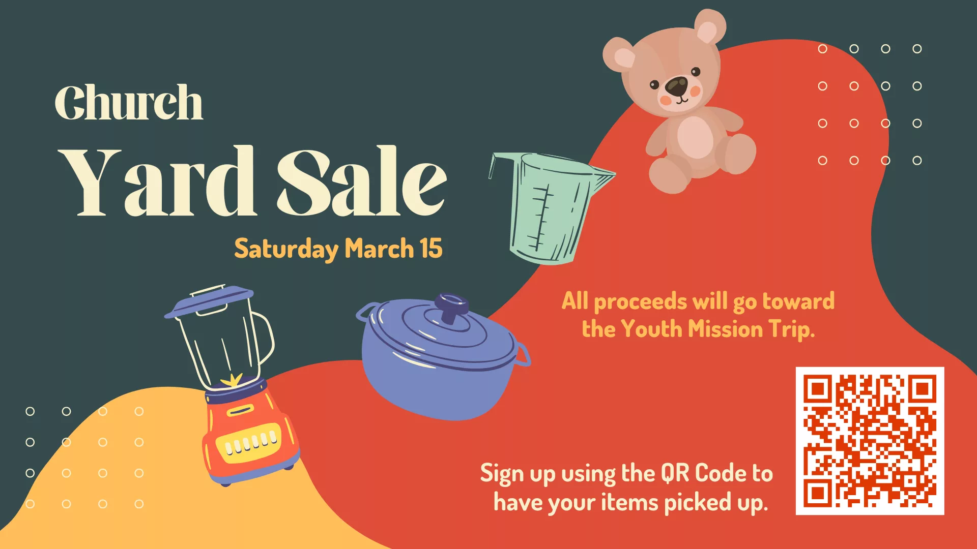 Youth Mission Trip Fundraising: Yard Sale