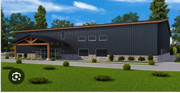 Architectural rendering of new RockPoint Church building