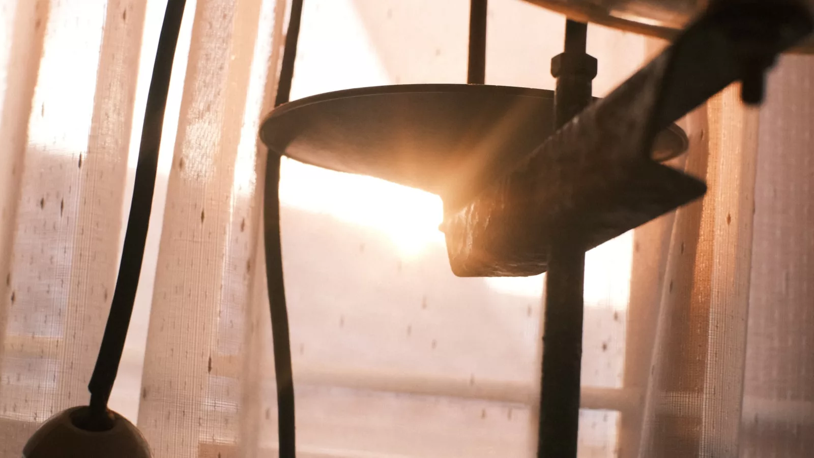 Warm morning light filtering through a window